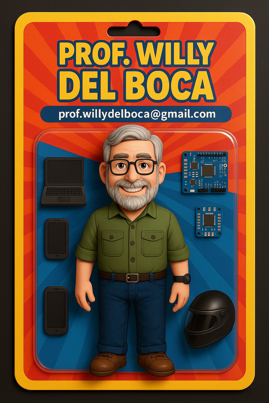 Prof. Willy Del Boca Action Figure